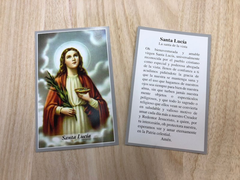 Estampa Santa Lucía